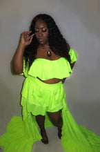 Load image into Gallery viewer, 2 piece Neon Skirt set